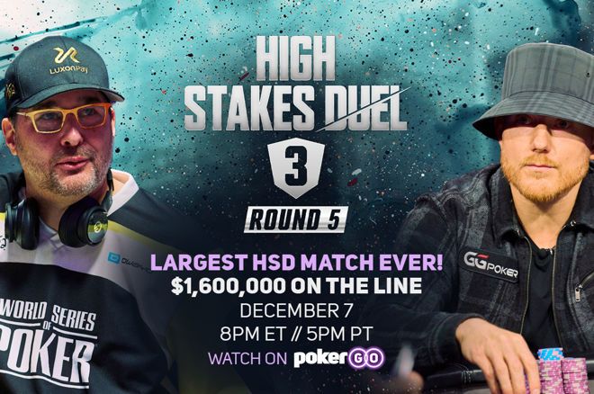 PokerGO《High Stakes Duel III》比赛将于12月7日举行，奖池为160万美金